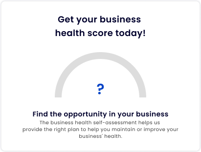An image of the Business Health Score widget