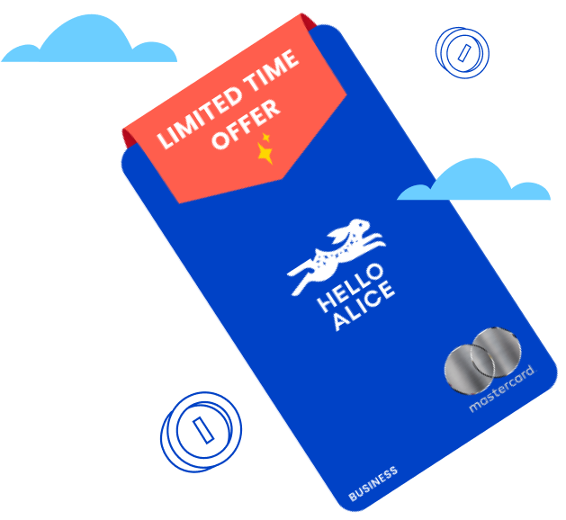 AN illustrated image of the Hello ALice credit card