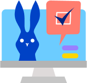 An illustration of Ziggy in a computer screen