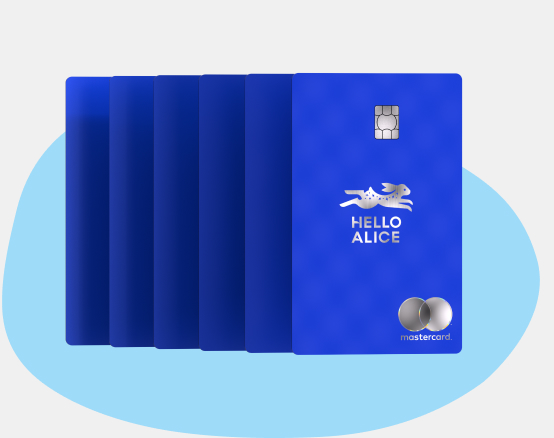 An image of multiple Hello Alice Credit Card