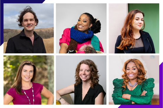 A 3x2 grid of images containing people of multiple genders, ethnic backgrounds, cultures, and races